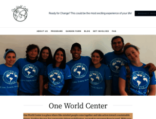 oneworldcenter.org screenshot