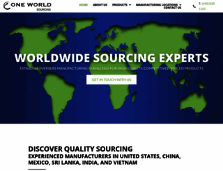 oneworldsourcing.com screenshot