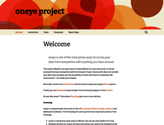 oneye-project.org screenshot