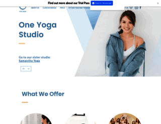 oneyoga-studio.com screenshot