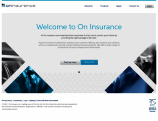 oninsurance.co.uk screenshot