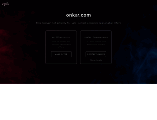 onkar.com screenshot