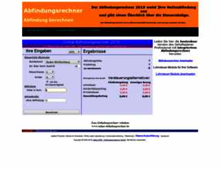 online-abfindungsrechner.de screenshot