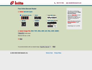 online-barcode-reader.inliteresearch.com screenshot