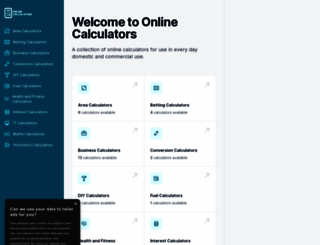 online-calculators.co.uk screenshot