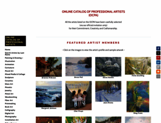 online-catalog-of-professional-artists.com screenshot