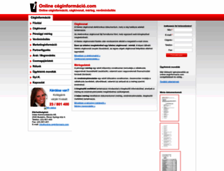 online-ceginformacio.com screenshot