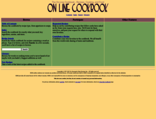 online-cookbook.com screenshot