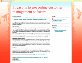 online-customer-management-software.blogspot.com screenshot