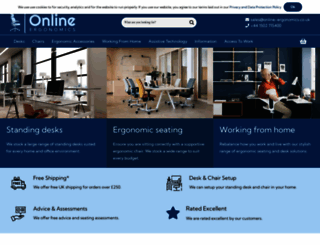 online-ergonomics.co.uk screenshot