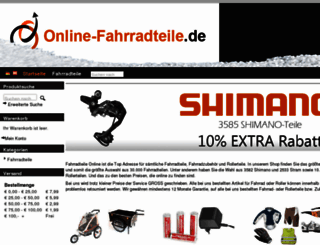 online-fahrradteile.de screenshot