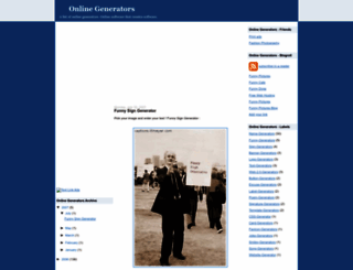 online-generator.blogspot.com screenshot