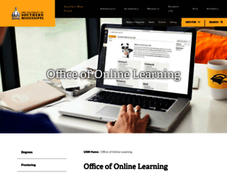 online-learning.usm.edu screenshot