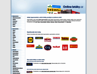 online-letaky.cz screenshot