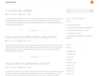 online-obleceni.cz screenshot