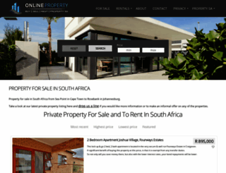 online-property.co.za screenshot