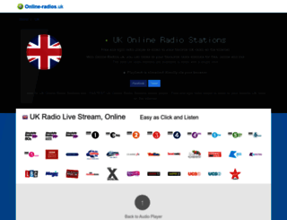 online-radios.uk screenshot