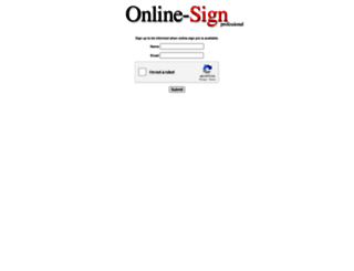 online-sign-pro.com screenshot