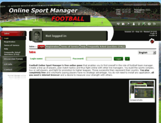 online-sport-manager.com screenshot