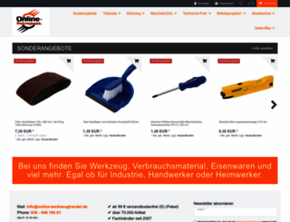 online-werkzeughandel.de screenshot