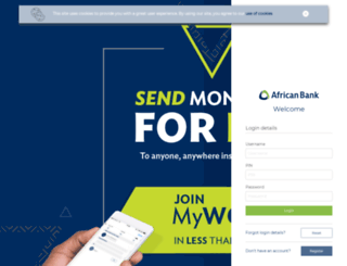 online.africanbank.co.za screenshot