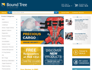 online.boundtree.com screenshot