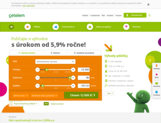 online.cetelem.sk screenshot