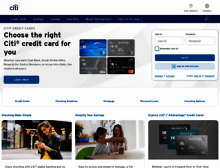 online.citibank.com screenshot
