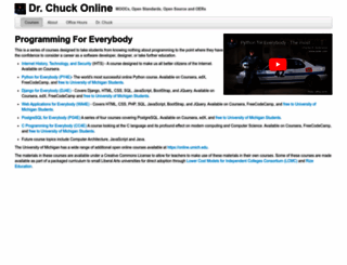 online.dr-chuck.com screenshot