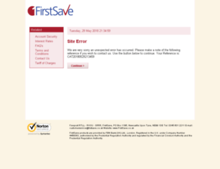 online.firstsave.co.uk screenshot