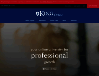 online.king.edu screenshot
