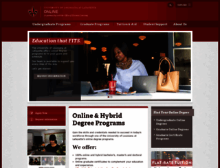 online.louisiana.edu screenshot