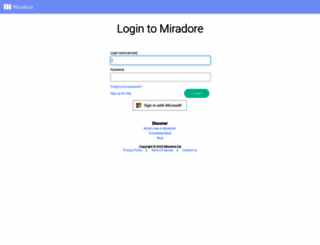 online.miradore.com screenshot