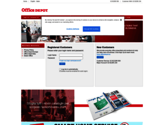 online.officedepot.it screenshot