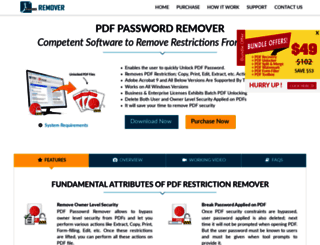 online.pdfpasswordremovers.net screenshot