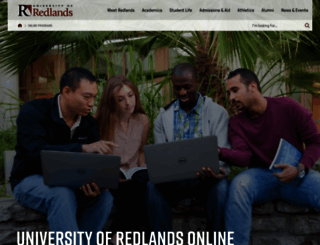 online.redlands.edu screenshot