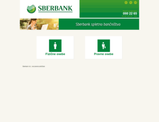 online.sberbank.si screenshot