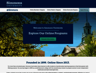 online.simmons.edu screenshot