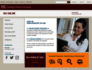 online.siu.edu screenshot