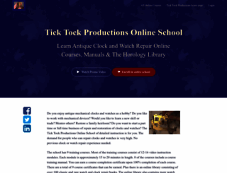 online.ticktockproductions.com screenshot