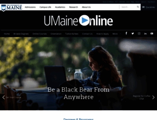online.umaine.edu screenshot