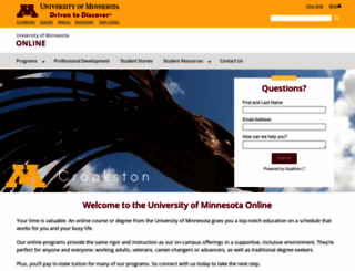 online.umn.edu screenshot