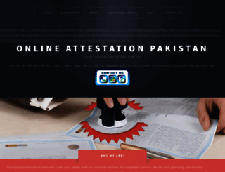 onlineattestationpakistan.com screenshot