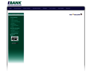 onlinebanking.earlhambank.com screenshot