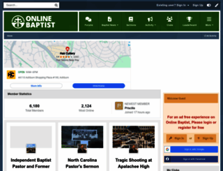 onlinebaptist.com screenshot