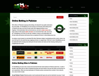 onlinebetting.com.pk screenshot