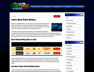 onlinebettingindia.co.in screenshot