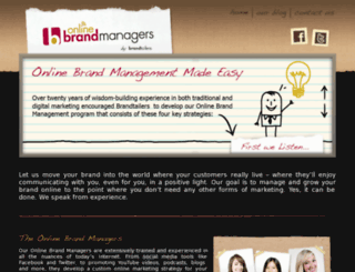 onlinebrandmanagers.com screenshot