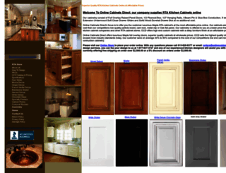 onlinecabinetsdirect.com screenshot