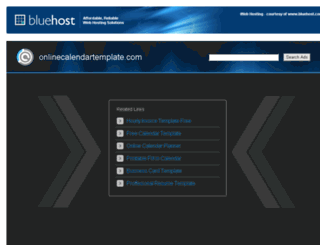 onlinecalendartemplate.com screenshot